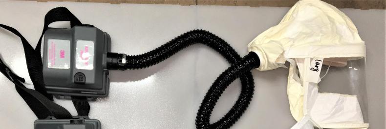 3M Air-Mate HEPA PAPR Unit with Large Head Cover and Belt-Mounted Blower-cover