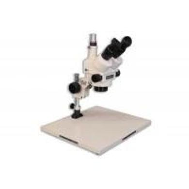 Meiji EMZ-5TR Trinocular Zoom Stereo Microscope with MA502 Eyepieces and KBL Stand-cover
