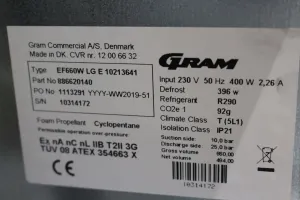 Gram BioPlus EF660W Laboratory Freezer, 5 of 5