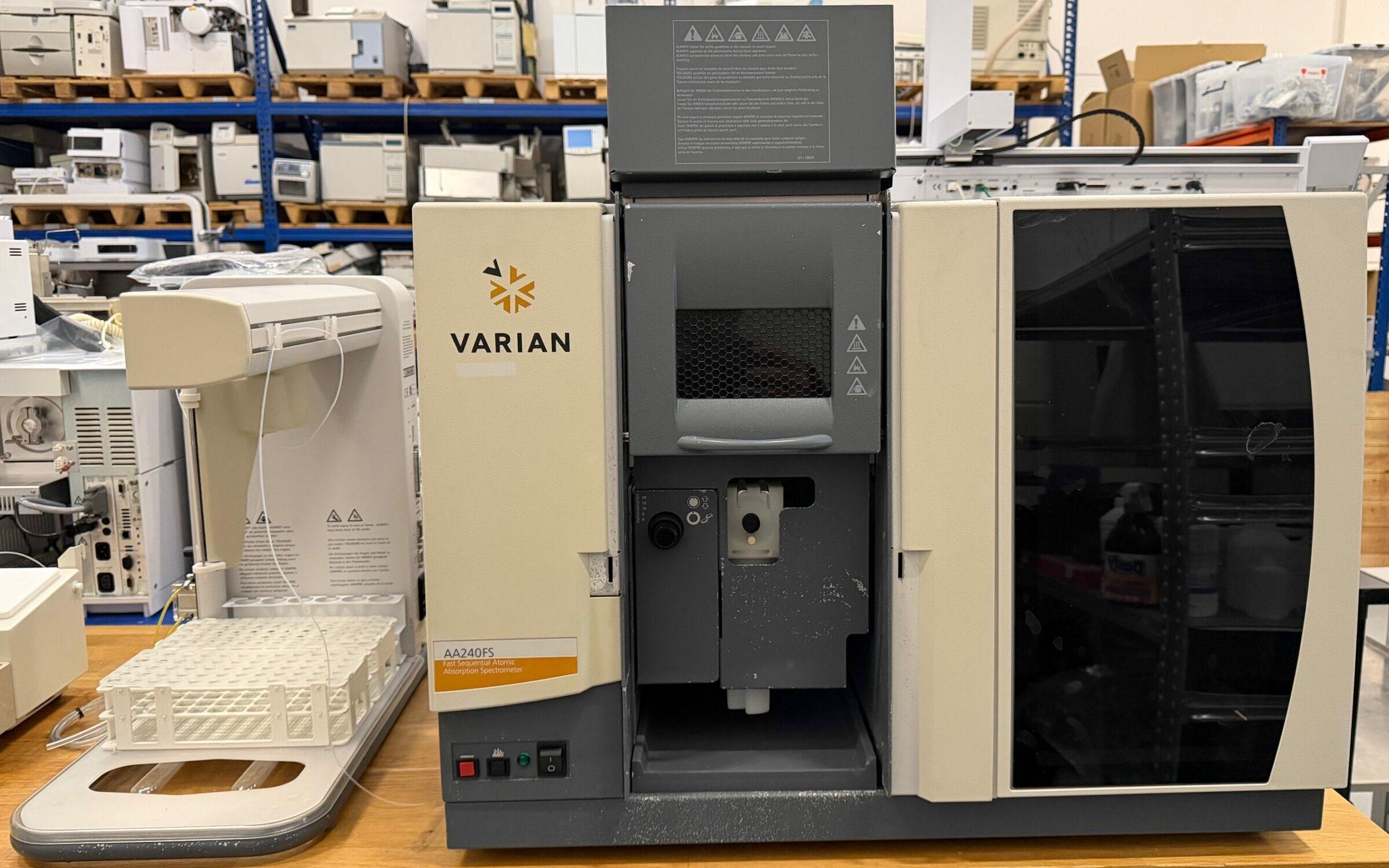Varian 240FS Flame Atomic Absorption System with Optional SPS3 Autosampler