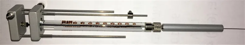Hamilton 7001 KHCH 1 µL Microliter Injection Syringe with Built-in Chaney Adapter