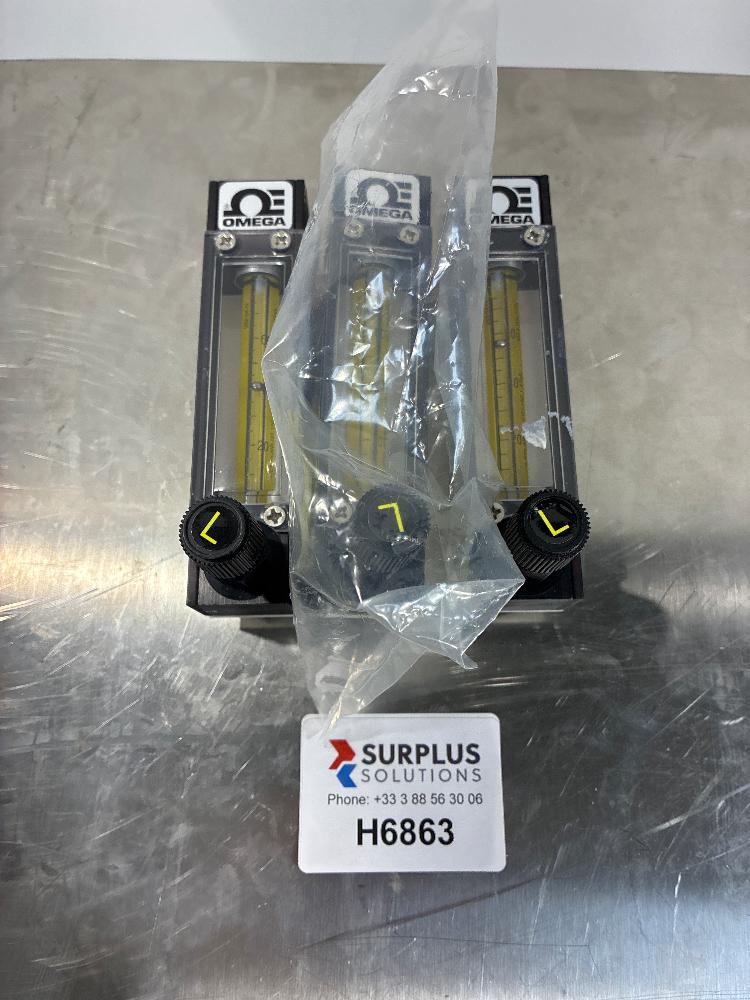 Omega Engineering FLDA3221ST Set of 3 Precision Flow Meters with Syringe Rack