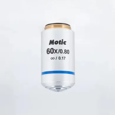 MOTIC Plan Achromatic Objective UC 60X/0.8/S Infinity-Corrected Microscope Lens (WD 0.35mm)