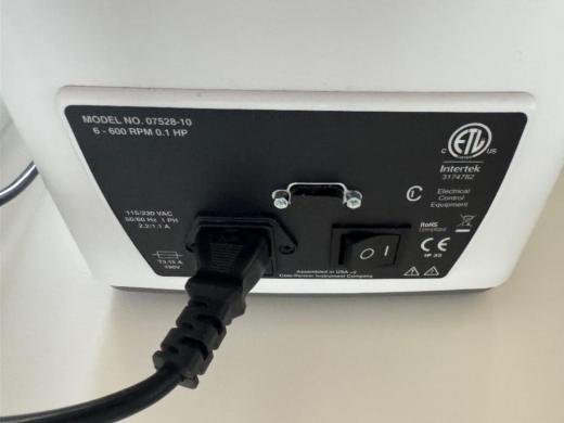 Cole Parmer Masterflex L/S 07528-10 Peristaltic Pump with Digital Speed Control-cover