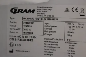 Gram BioBasic RR210 Refrigerator, 3 of 3