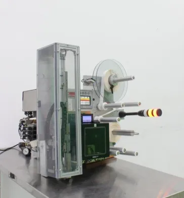 Accraply PAZ 1000 High-Volume Industrial Label Printer Applicator with PLC Control