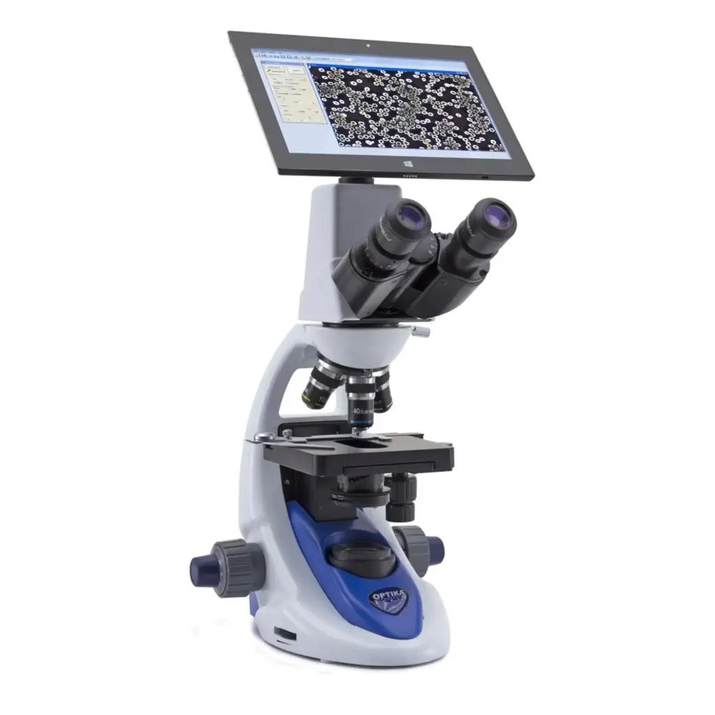 Bresser B-190 Digital Binocular Microscope with 3.1MP Camera and Tablet, 1000x Magnification, PLAN Objectives