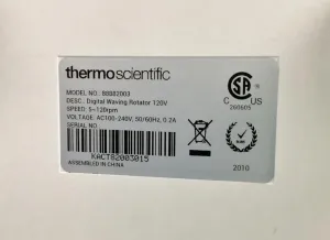 Thermo Scientific Digital Waving Lab Rotator with 360° Orbital Motion and Digital Controls, 10 of 10