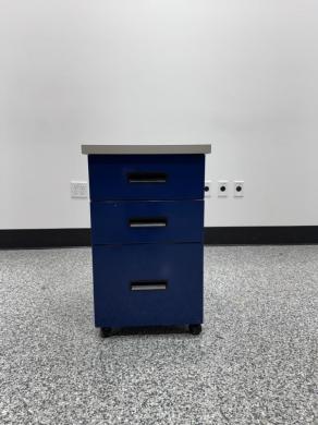 3-Drawer Mobile Filing Cabinet with Casters for Laboratory Storage-cover