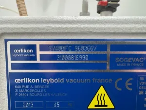 Oerlikon Leybold SV40BIFC Single-Stage Rotary Vane Vacuum Pump with Integrated Oil Management, 3 of 4