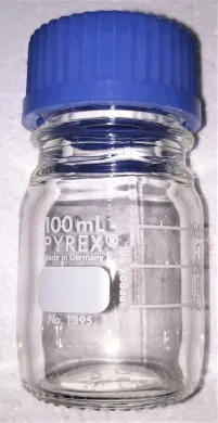 Corning PYREX 1395 Graduated 100mL Autoclavable Media Bottle with GL45 Screw Cap
