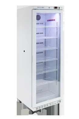 K2 Scientific K214GDR 14 cu ft Glass Door Vaccine Refrigerator for Laboratory Use