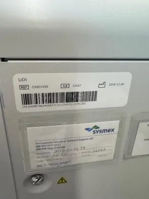 Sysmex UDI Automated Urinalysis System with Integrated Touchscreen and Barcode Scanner