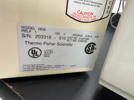 Thermo Fisher Scientific Precision Water Bath Model 2835 with Manual Temperature Control