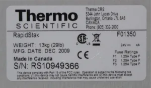 Thermo Scientific F01350 RapidStak Automated Plate Handling Turn-Key System, 7 of 7