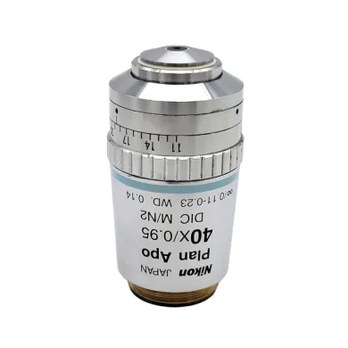 Nikon Plan Apo 40x DIC M/N2 Infinity-Corrected Microscope Objective Lens with Correction Collar