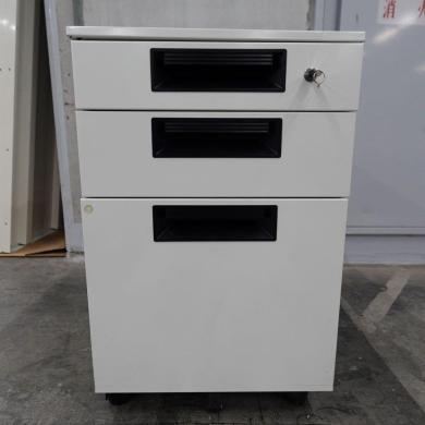 Plus SP-046SC-3WH Side Wagon 3-Drawer Lockable Storage Cabinet W40×D58×H60.5cm-cover