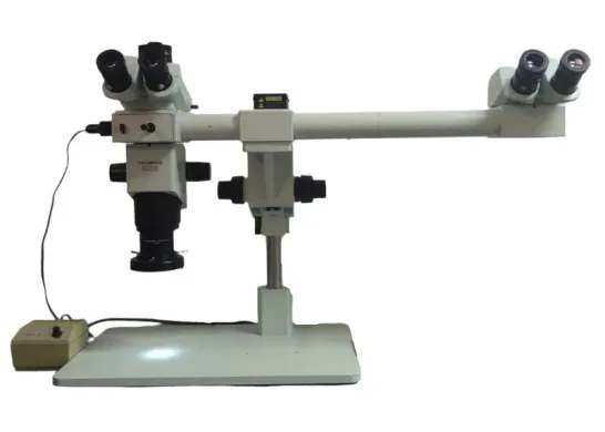 Olympus SZX9 Dual Head Stereozoom Microscope with Trinocular Head and LED Illumination