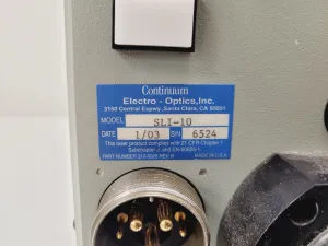 Continuum Surelite Nd:YAG I SLI-10 High-Energy Pulsed Laser System with Power Supply, 16 of 21
