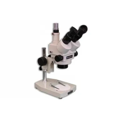 Meiji EMZ-5TR Trinocular Zoom Stereo Microscope with Pole Stand and 10x Eyepieces