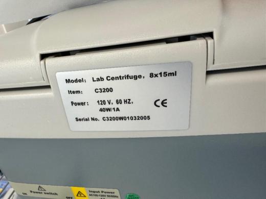 Benchmark LC-8 Series C3200 Benchtop Centrifuge for 8x15ml Tubes-cover