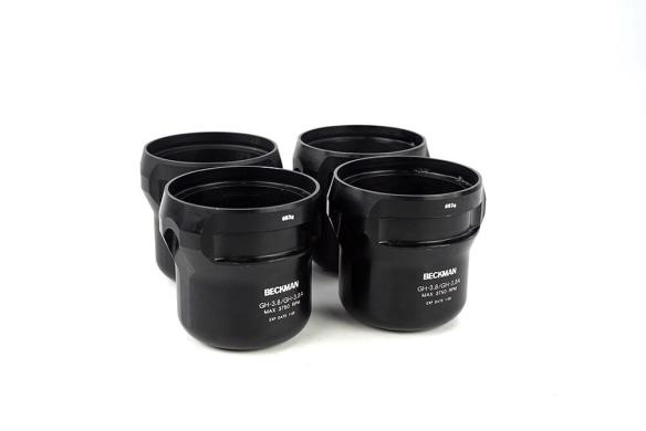 4 × Beckman GH-3.8 / GH-3.8A 750 mL Centrifuge Buckets for Allegra 6 Rotor