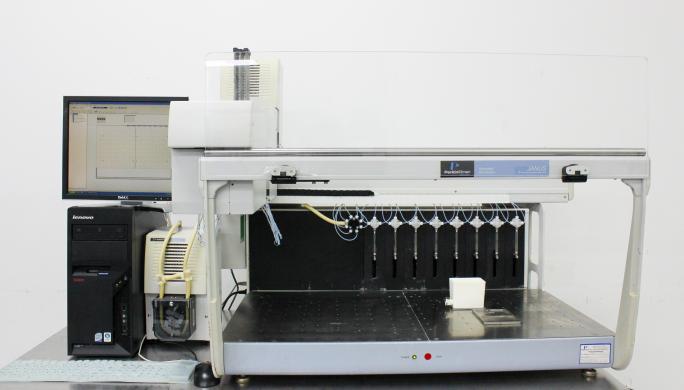 PerkinElmer JANUS Standard AJM8001 Automated Liquid Handling Workstation with Varispan 8-Tip Arm-cover