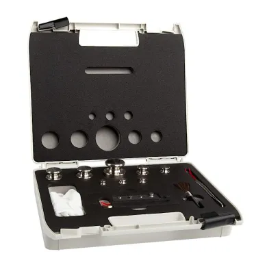 Radwag F2 Mass Standard - Knob Weights With Adjustment Chamber, Set (1 g - 500 g), Plastic Box