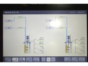 Sartorius Biostat B-CC Twin Bioreactor Controller with 5L and 10L Single-Wall Glass Univessels for Cell Culture, 13 of 44
