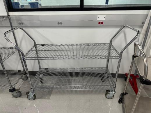 ULINE Wire Shelving Cart for Laboratory Equipment Storage and Transport-cover