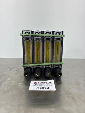 Omega FLDA3221ST Set of 4 Precision Flow Meter Assembly with Control Valves-cover