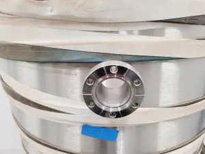 TEM Vacuum Chamber Parts 60cm Diameter, 98cm Height on Aluminium Bench, 13 of 17