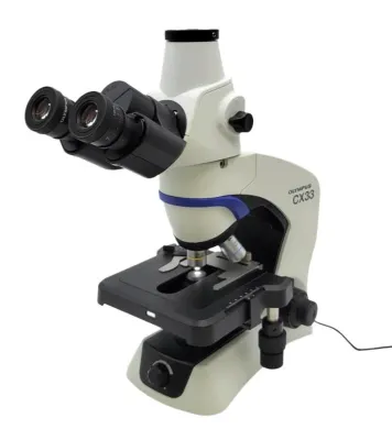 Olympus CX33 LED Compound Microscope with Trinocular Head and 4x, 10x, 40x Objectives
