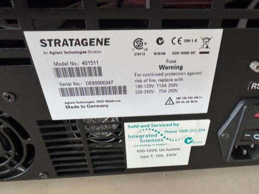 Agilent Stratagene Mx3000P Real-Time Quantitative PCR System with 96-Well Thermal Block-cover