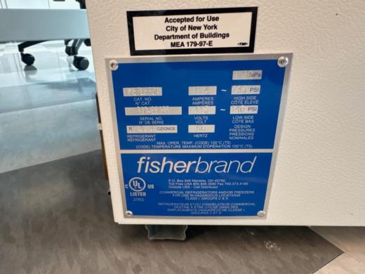 Fisherbrand Isotemp Model 05EFEEFSAS Undercounter Laboratory Freezer-cover