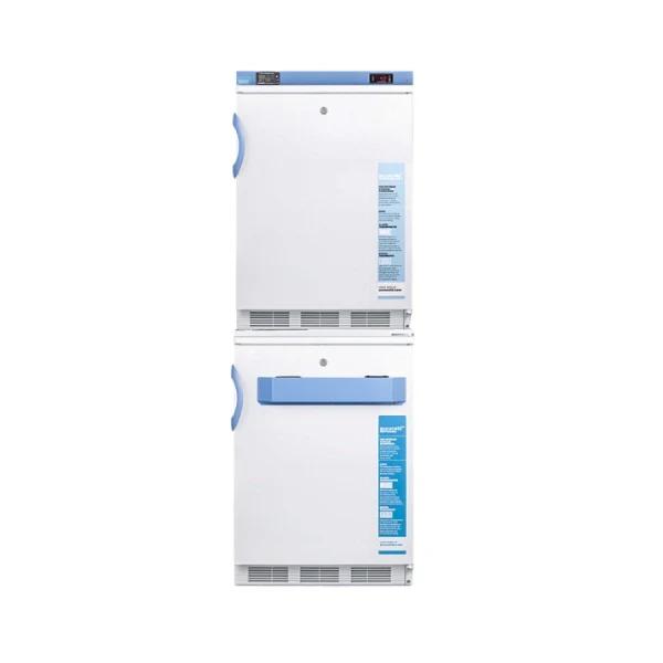 Accucold FF7LW-VT65MLSTACKMED2 24" Wide Stackable Refrigerator-Freezer Combination for Vaccine Storage