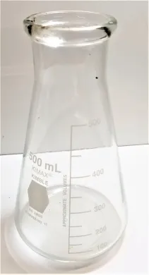 Corning PYREX 5100 and Kimble KIMAX 26650-500 Wide-Mouth 500mL Titration Flasks