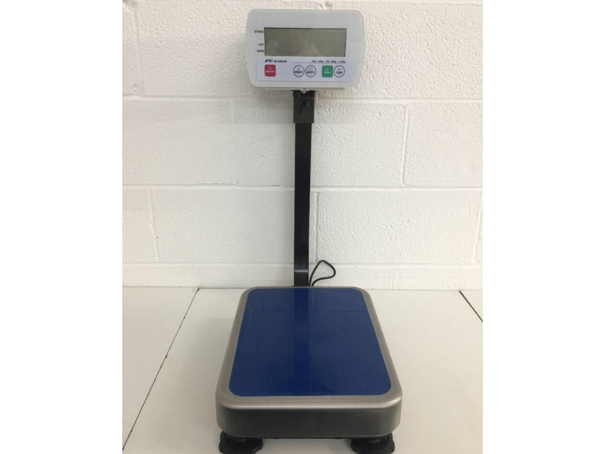 A&D SE-60KAM Series Washdown Platform Scale with IP68 Sealing