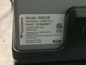 PolyScience WB10 Digital Circulating Water Bath with Precise Temperature Control, 9 of 10