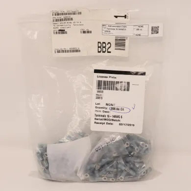 TE Connectivity PIDGE Ring Tongue Terminal 16-14 AWG #6, Model 320619 (Pack of 398)