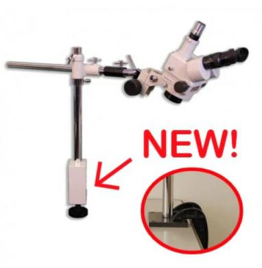 Meiji EMZ-5TR Trinocular Zoom Stereo Microscope with S-4600 Boom Stand-cover