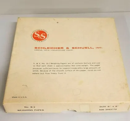 Schleicher & Schuell B-2 Weighing Paper 6" x 6"