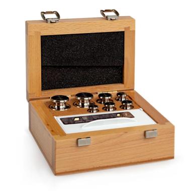 Radwag F2 Mass Standard - Knob Weights With Adjustment Chamber, Set (1 mg - 200 g), Wooden Box-cover