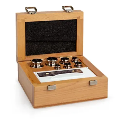 Radwag F2 Mass Standard - Knob Weights With Adjustment Chamber, Set (1 mg - 200 g), Wooden Box
