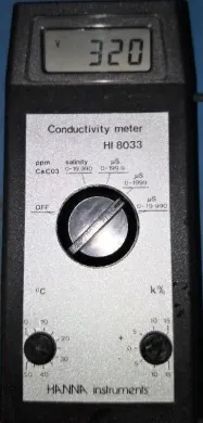Hanna HI 8033 Portable Conductivity Meter with Temperature Compensation