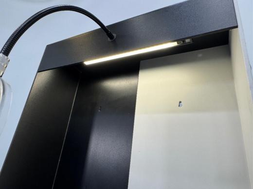 Health Care Logistics Manual Vial Inspection Booth with Adjustable Magnifying Glass-cover