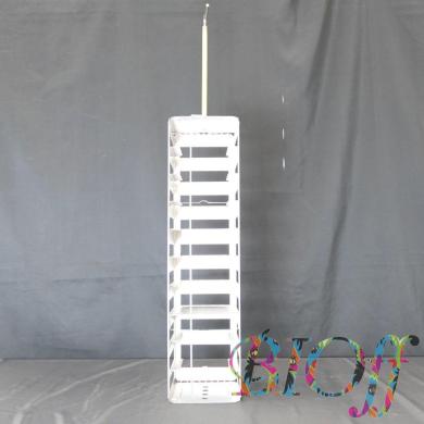 Storage Rack Model 6729 for Liquid Nitrogen Tanks, 10-Tier, Used-cover