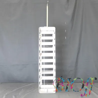 Storage Rack Model 6729 for Liquid Nitrogen Tanks, 10-Tier, Used