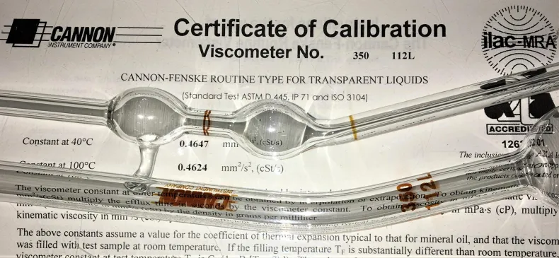 Cannon-Fenske CFRC-350 Certified Routine Viscometer Tube