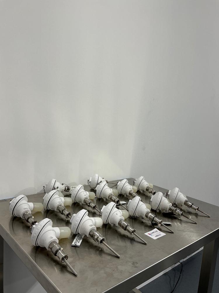Omega Engineering RTD Set of 14 Flange-Mounted Stainless Steel Temperature Probes